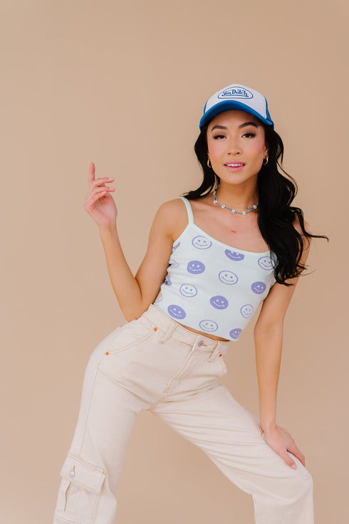 Good Days Smiley Tank // Mint